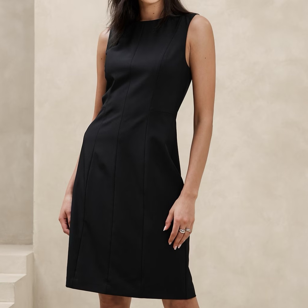 NWOT Banana Republic Black Shift Dress
